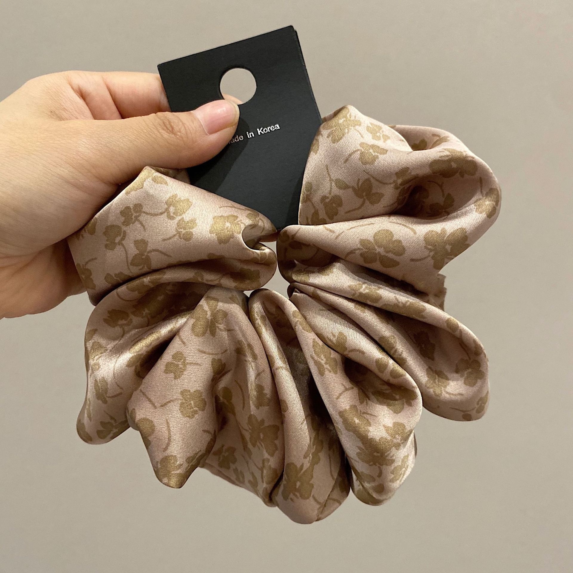 Women's Flower Hair Tie Sweet Street Style Grey Pink Floral Pattern