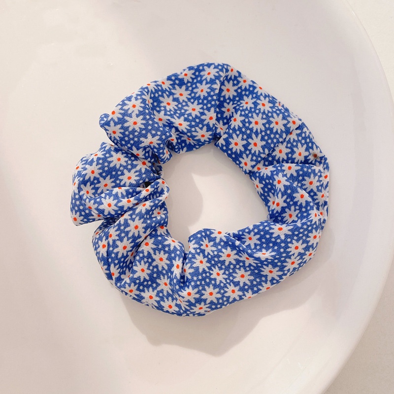 Women Daily Oversized High Elastic Lace Hair Scrunchie Elegant Floral