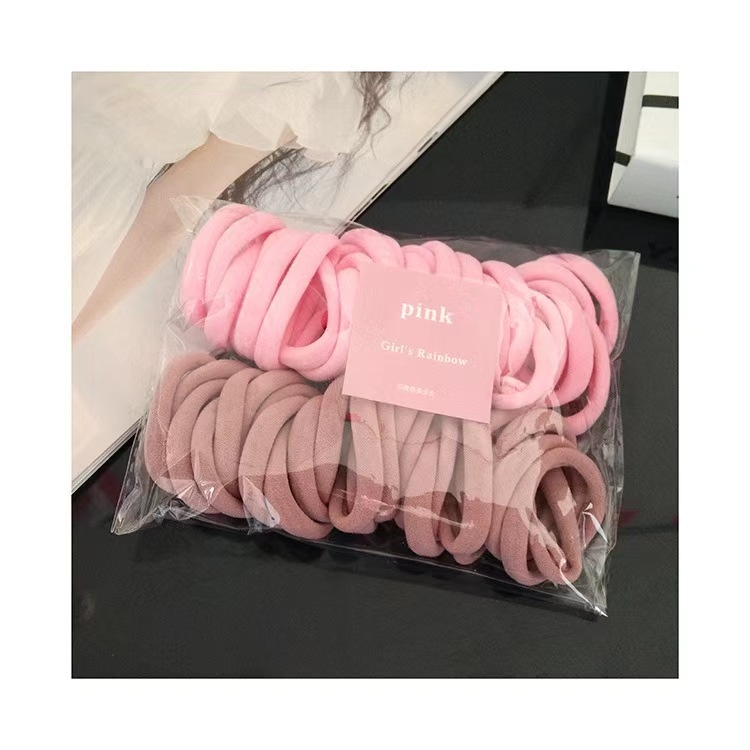 Girls Daily Elastic Knitted Seamless Hair Ties Gradient Candy Color