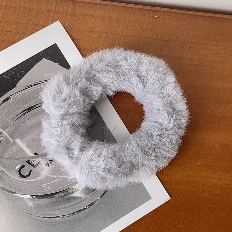 Women's Autumn Winter Plush Elastic Ponytail Scrunchies Candy Color