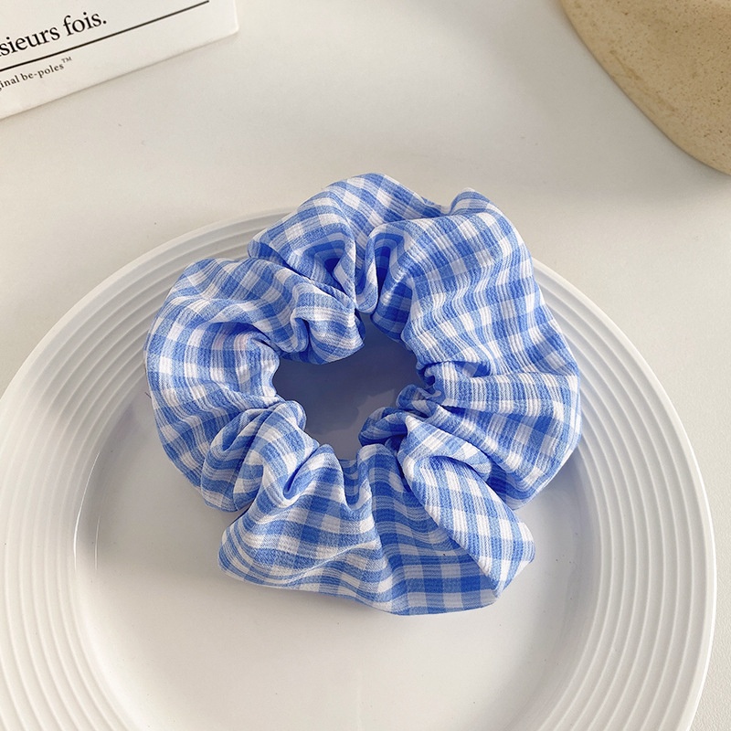 Women Daily Oversized High Elastic Lace Hair Scrunchie Elegant Floral