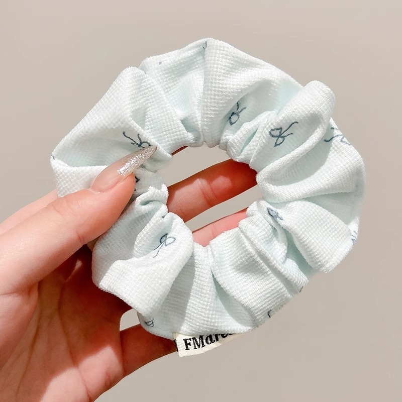 Women's Sweet Bun Scrunchie Hair Tie Multi-layer Lace Knit Cloth