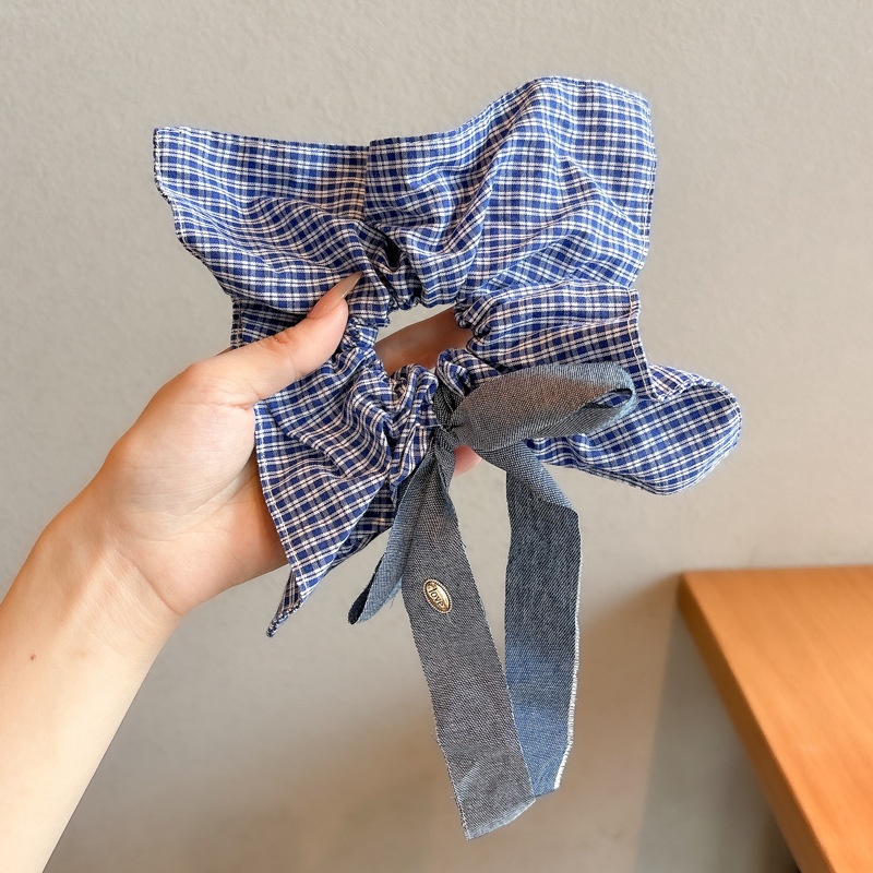 Women's Cloth Lace Scarf Scrunchie Daily Hair Tie Spring Tulip Floral