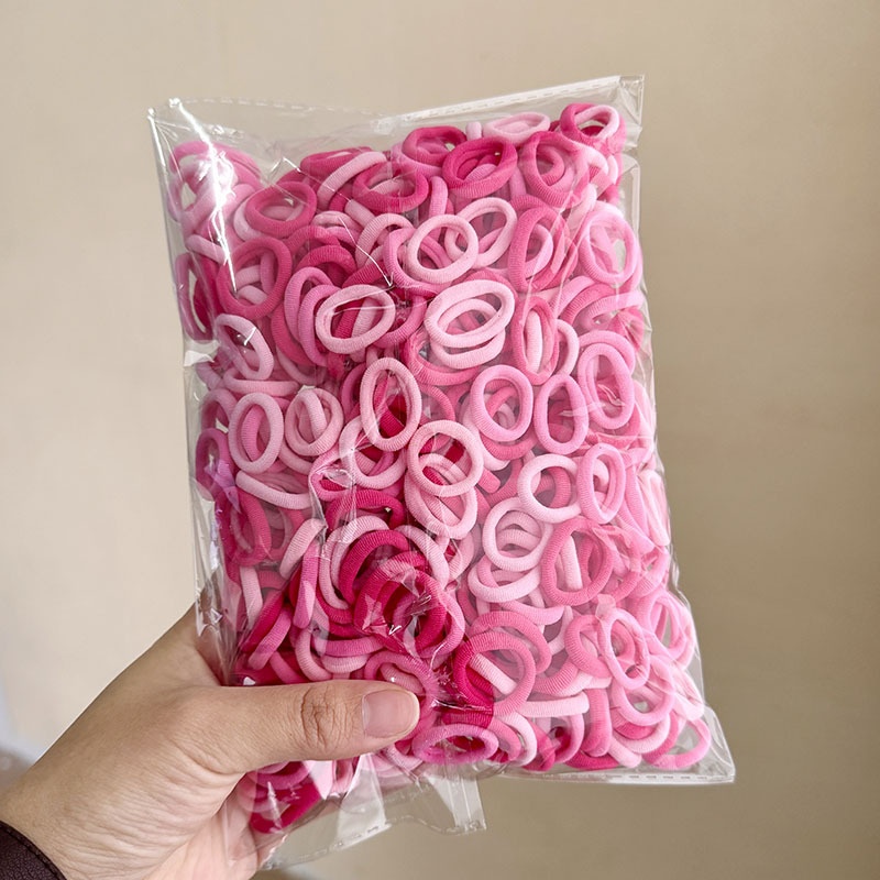 Baby Girls Cute Small Seamless Cloth Towel Hair Rings Daily Colorful