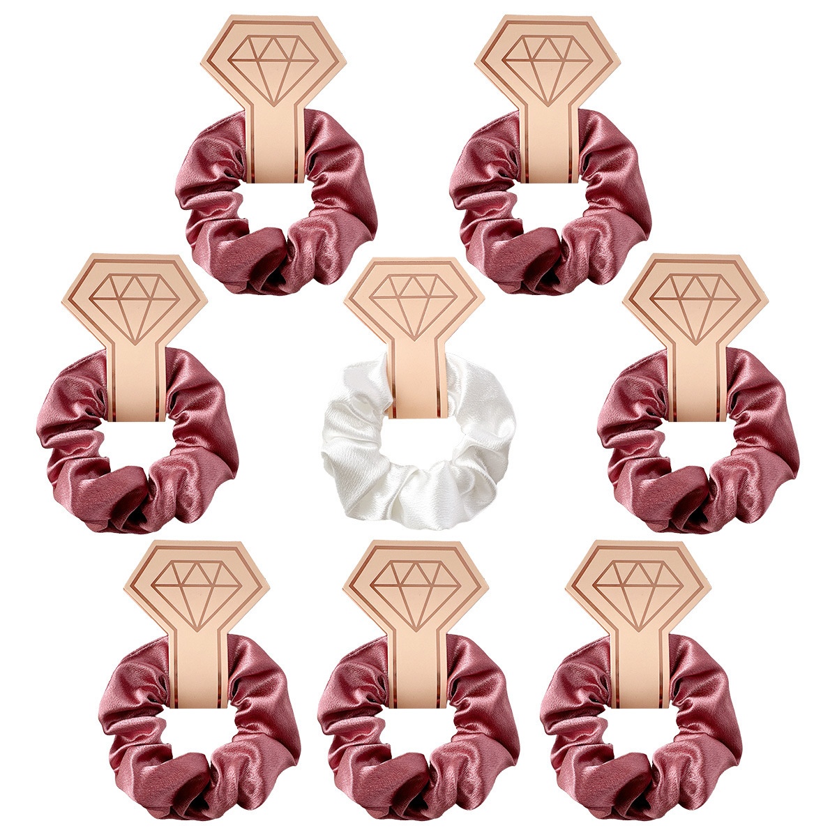 Women's Everyday Simple Fabric Hair Tie Scrunchie Solid Color