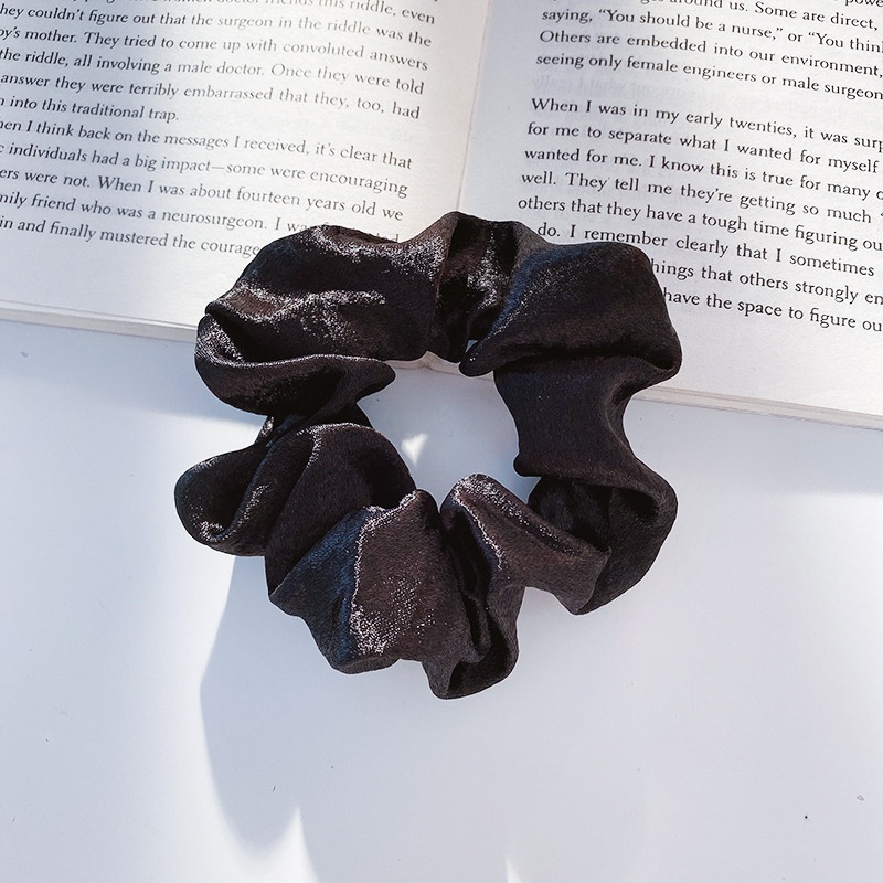 Women Daily Oversized High Elastic Lace Hair Scrunchie Elegant Floral