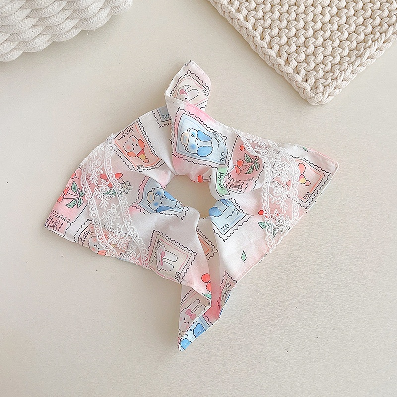 Women's Sweet Holiday Cloth Hair Tie Floral Butterfly Bowknot