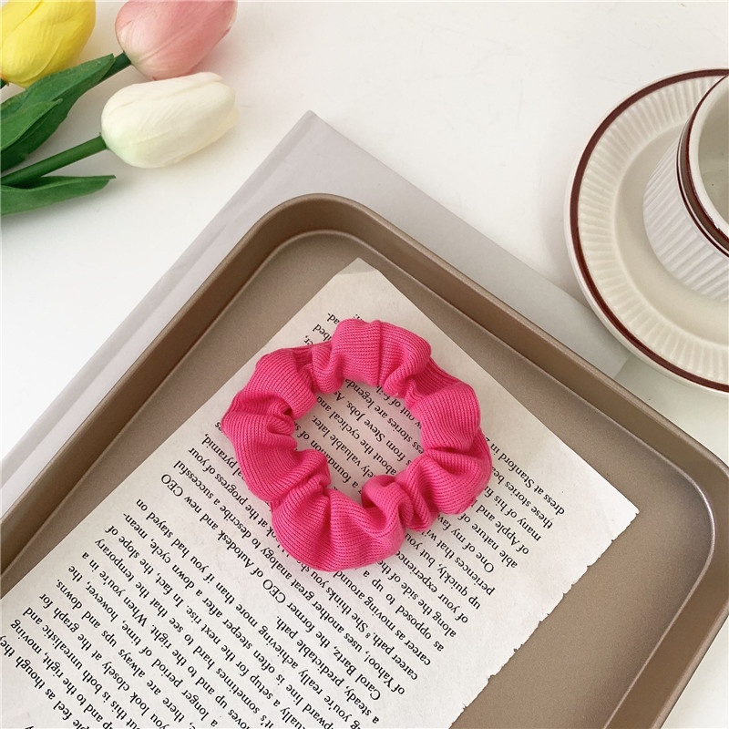 Unisex Casual Elegant Polyester Hair Tie For Daily Wear Solid Color