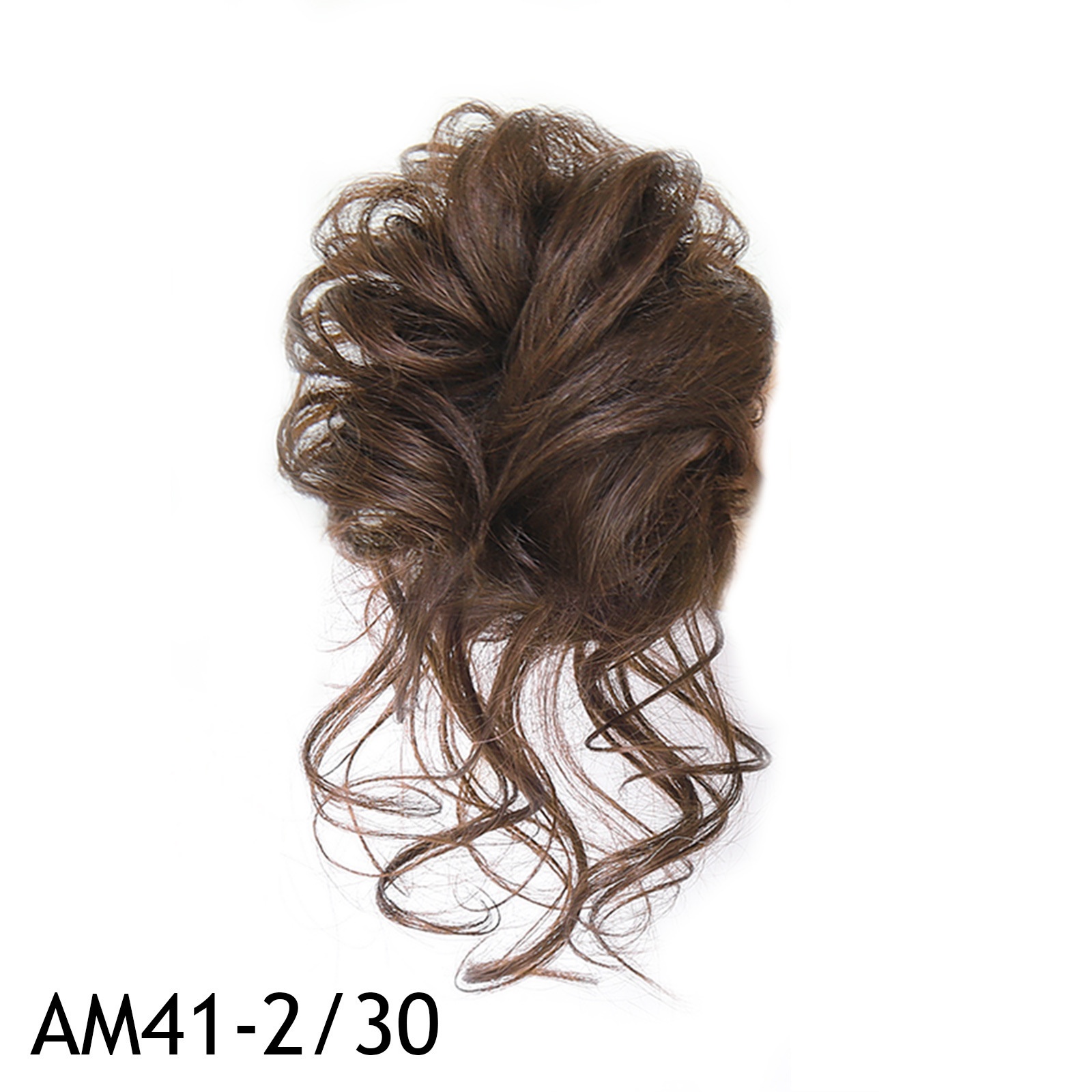 Women Daily Updo Messy Bun Hair Ring High Temp Silk Natural Texture