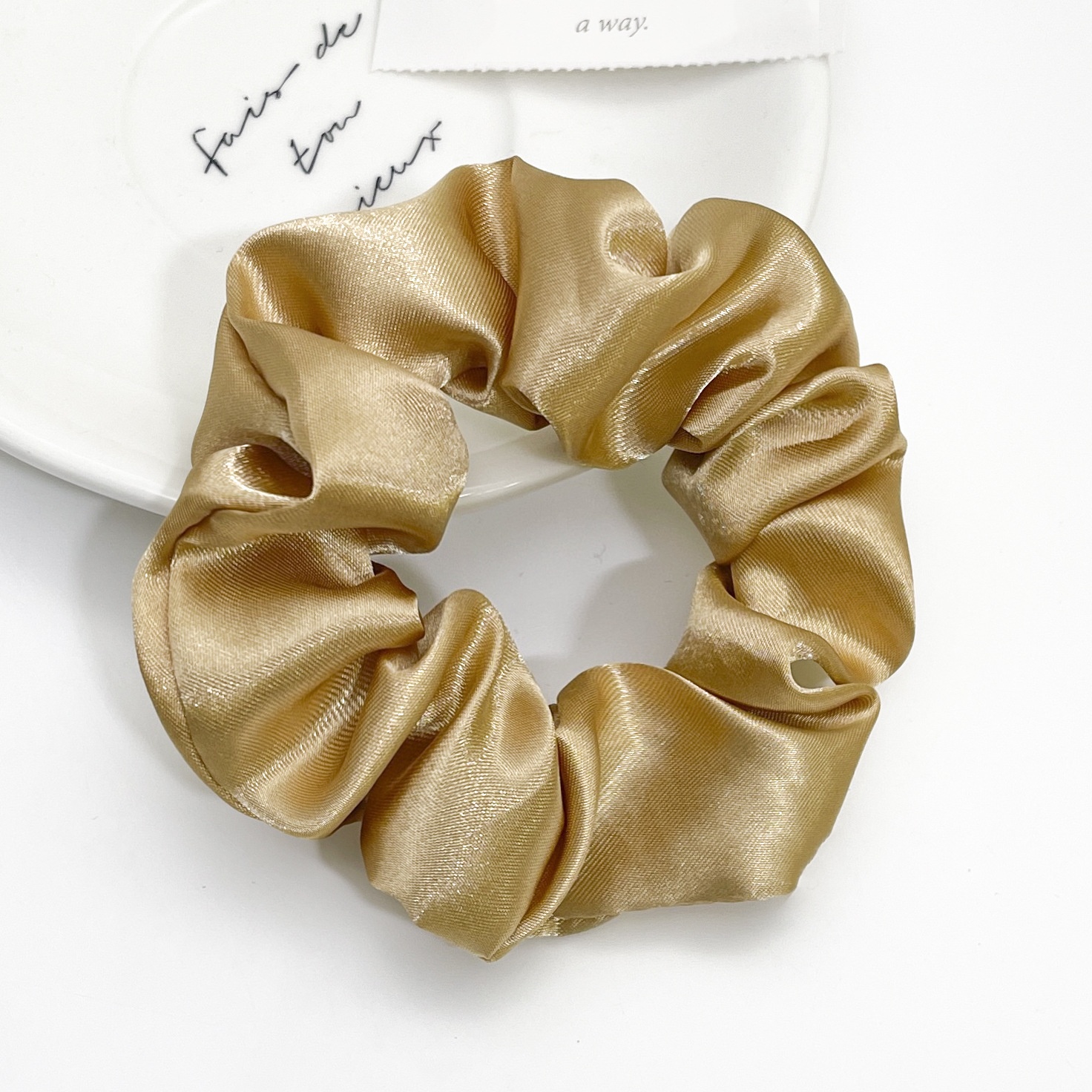 Women's Retro Satin Daily Holiday Hair Tie Scrunchie Solid Color