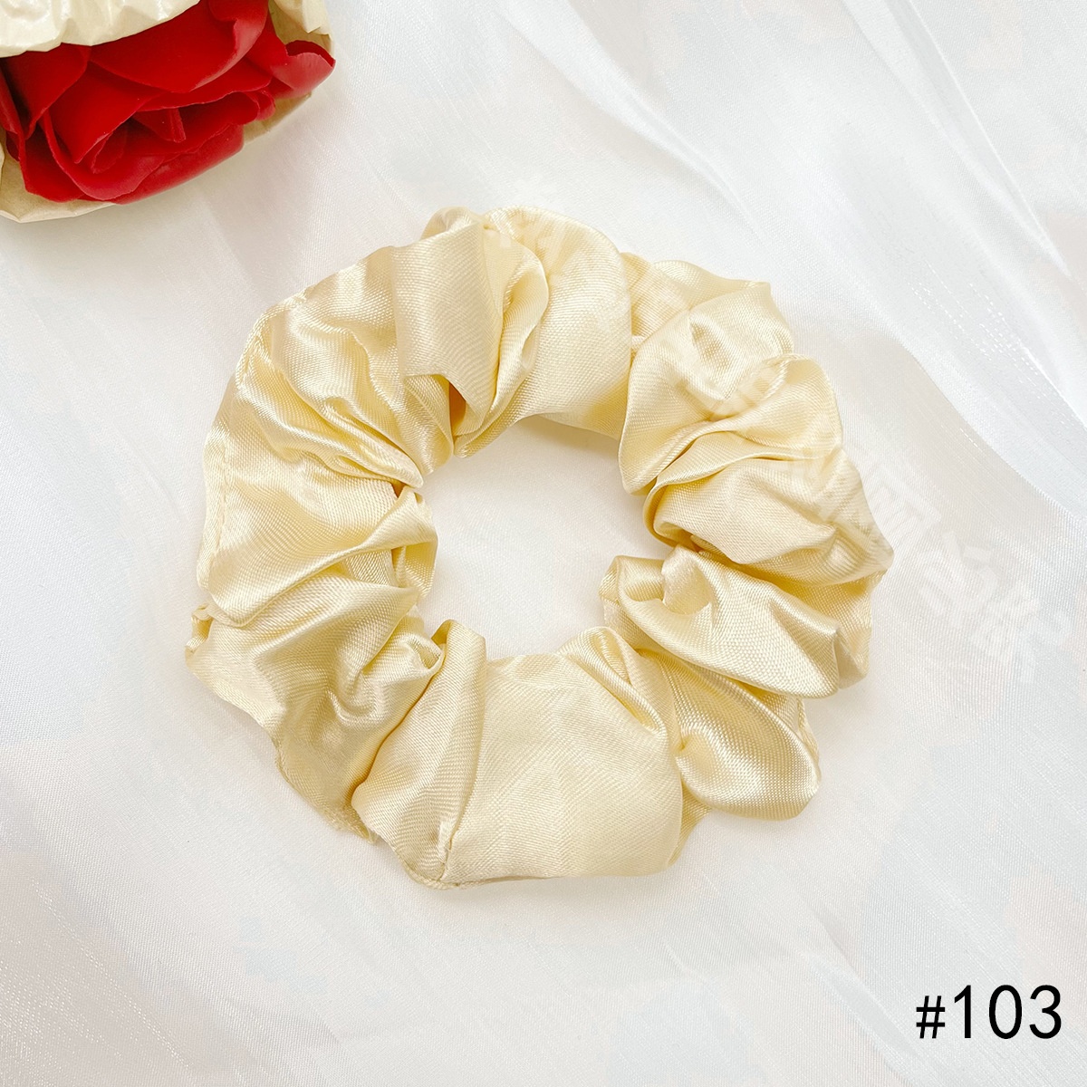 Women's Elegant Cloth Y2K Bohemian Scrunchie Hair Tie Solid Color