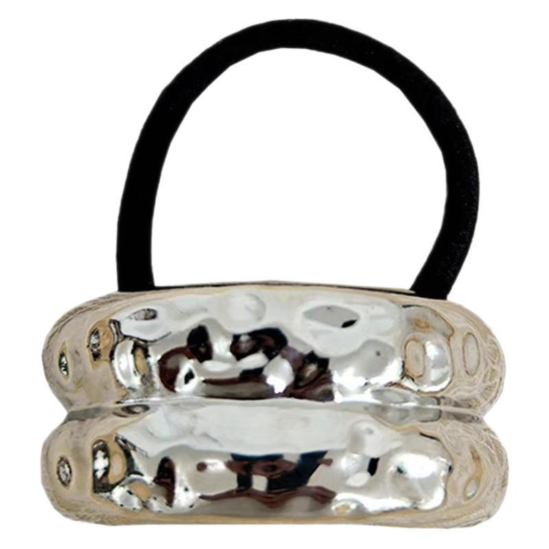 Women's Smooth Alloy Arc Ponytail Holder Minimalist Metallic
