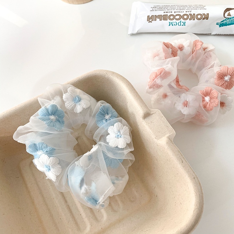 Women's Simple Daily Holiday Gauze Hair Tie Classic Floral Pattern