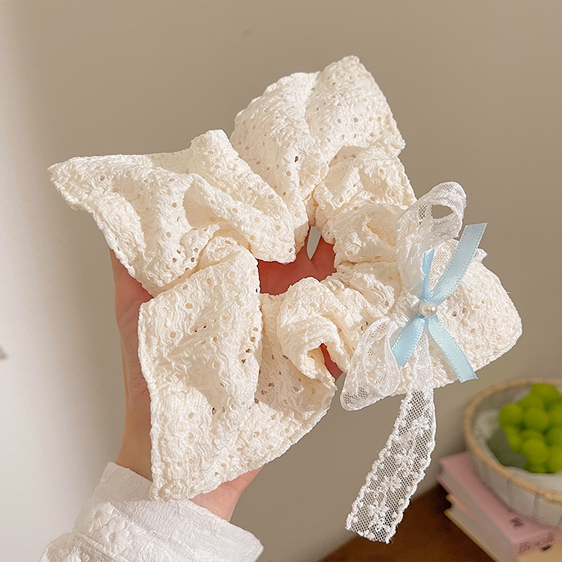 Women's Sweet Holiday Cloth Hair Tie Floral Butterfly Bowknot