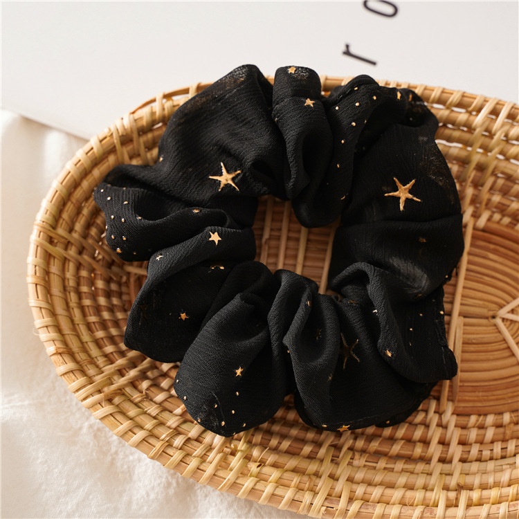Women's Daily Handmade Cloth Hair Scrunchie Star Pattern