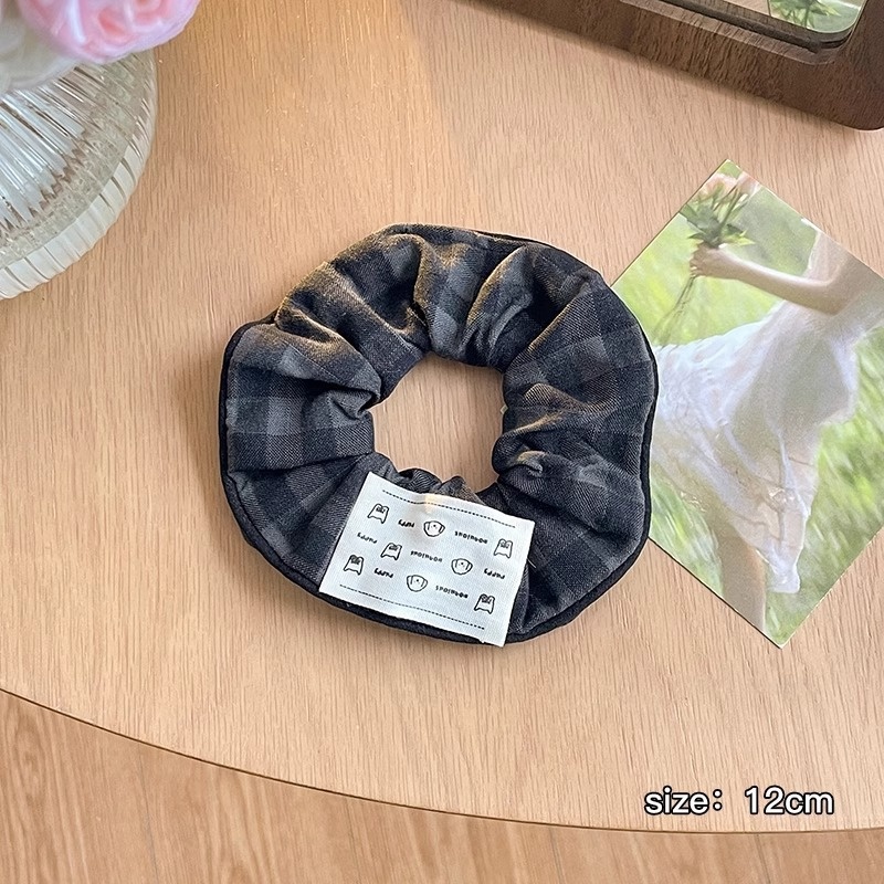 Women Daily Oversized High Elastic Lace Hair Scrunchie Elegant Floral