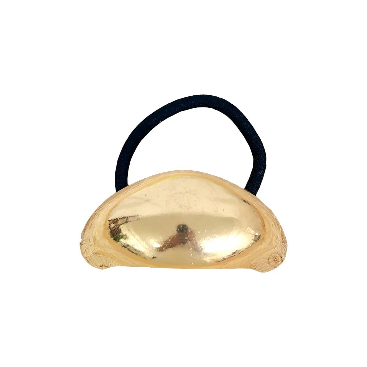 Women's Smooth Alloy Arc Ponytail Holder Minimalist Metallic