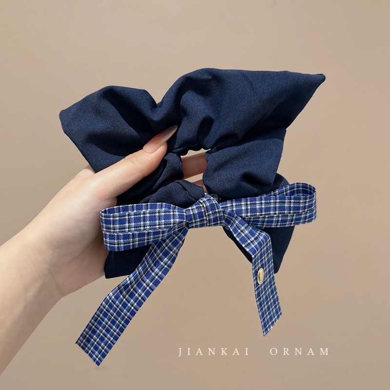 Women Daily Oversized High Elastic Lace Hair Scrunchie Elegant Floral