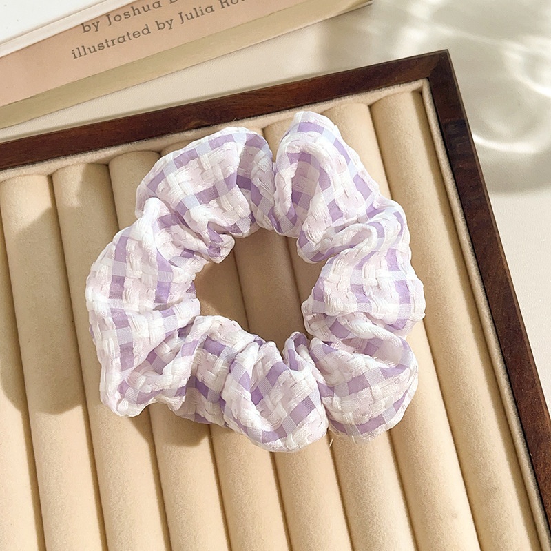 Women's Daily Sweet Rib-Knit Lace Hair Tie Solid Flower Lattice