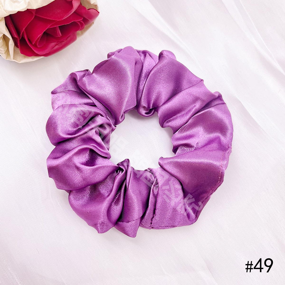 Women's Elegant Cloth Y2K Bohemian Scrunchie Hair Tie Solid Color