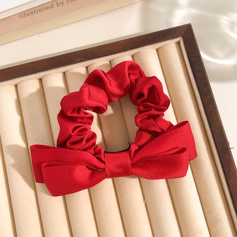 Women's Daily Sweet Rib-Knit Lace Hair Tie Solid Flower Lattice