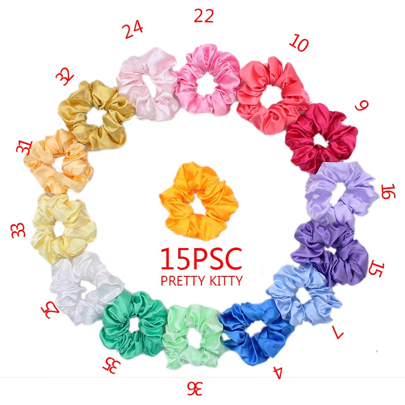 Women's Simple Daily Holiday Cloth Hair Scrunchies Solid Color