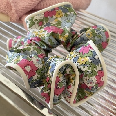 Women's Simple Floral Print Cloth Hair Tie Daily Holiday Scrunchie
