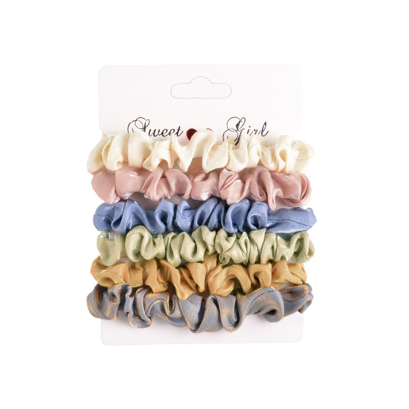 Women's Festival Velvet Hair Scrunchies Set Geometric Printed