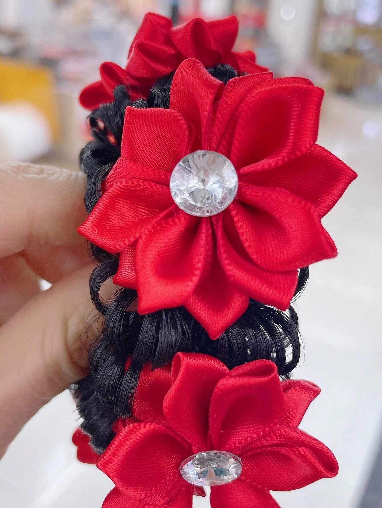 Women's Everyday Soft Polyester Hair Tie Sweet Floral Pattern