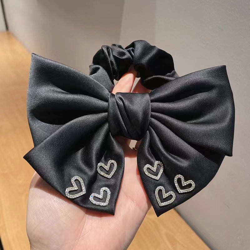 Women's Daily Rhinestone Inlay Cloth Hair Tie Classic Bow Knot