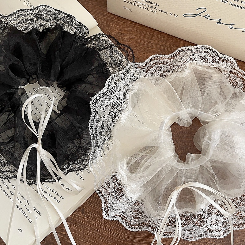 Women's Classic Summer Daily Gauze Hair Tie Solid Color