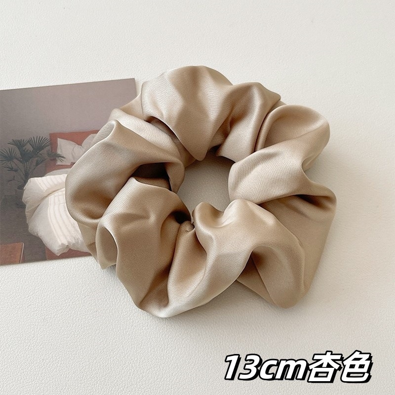 Women's Retro Silk Satin Daily Travel Hair Scrunchie Solid Color
