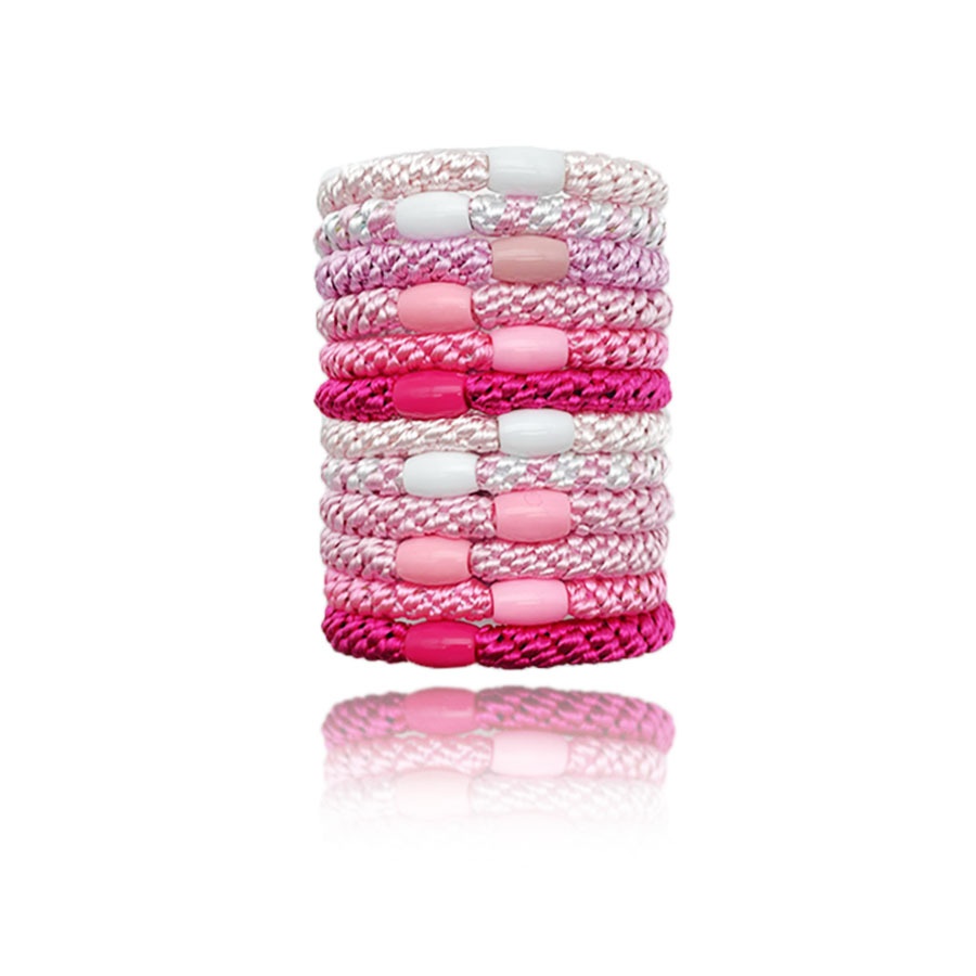 Women's High Elastic Ponytail Hair Tie Polyester Rubber Band UV Paint Color