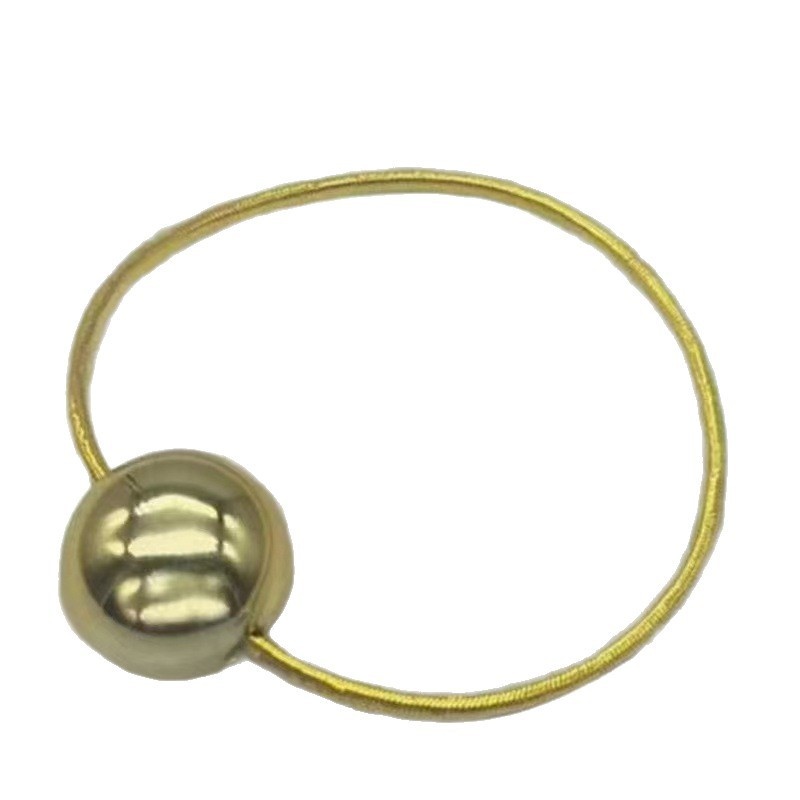 Women's Damage-Free Synthetic Ball Hair Ties For Buns Rose Gold Silver