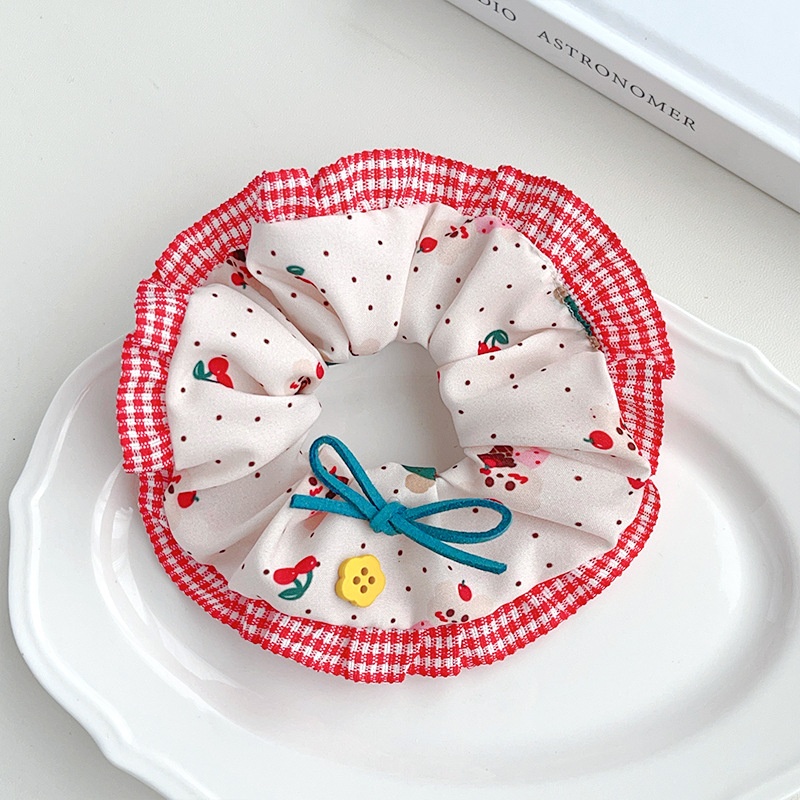 Women's Sweet Holiday Cloth Hair Tie Floral Butterfly Bowknot