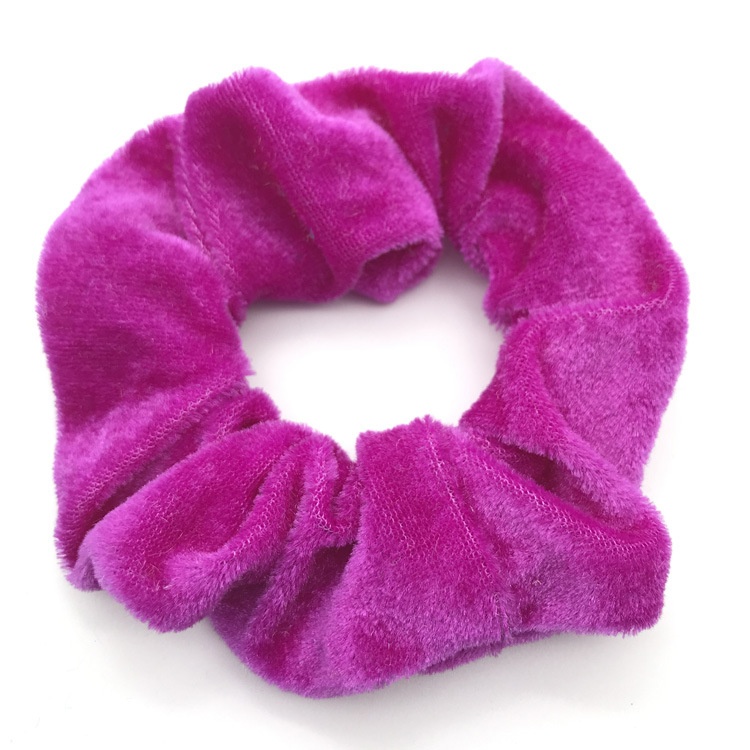 Women's Daily Wear Cloth Hair Tie Scrunchie Minimalist Solid Color
