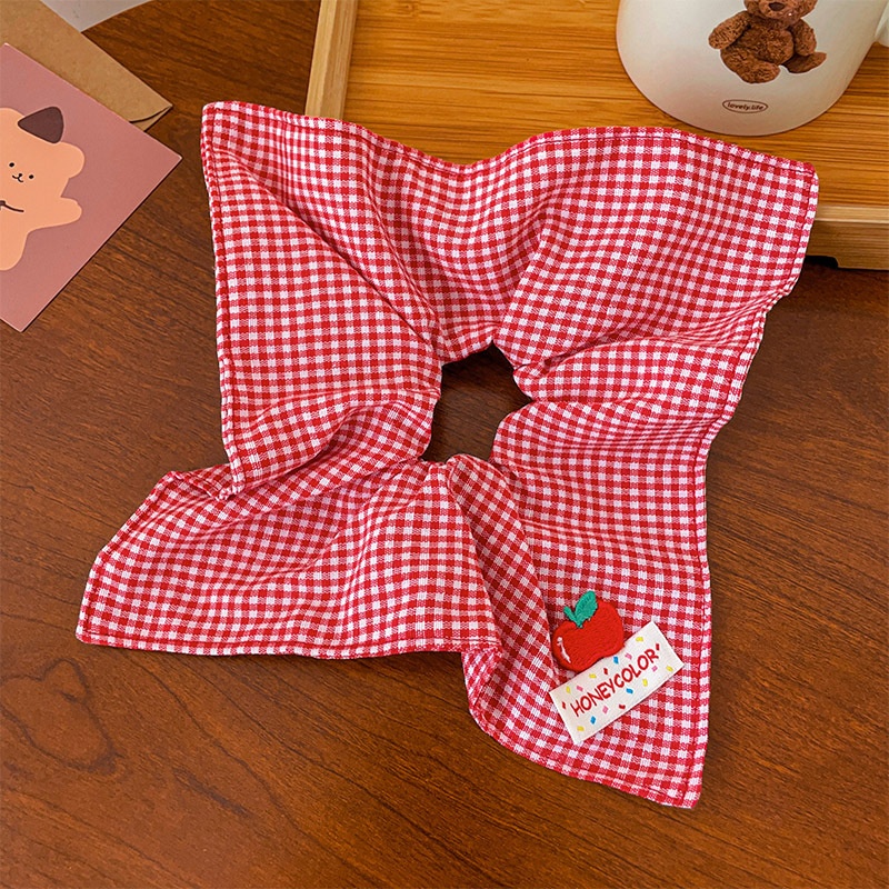 Women's Sweet Summer Bun Hair Scrunchie Irregular Pleated Fabric Tie
