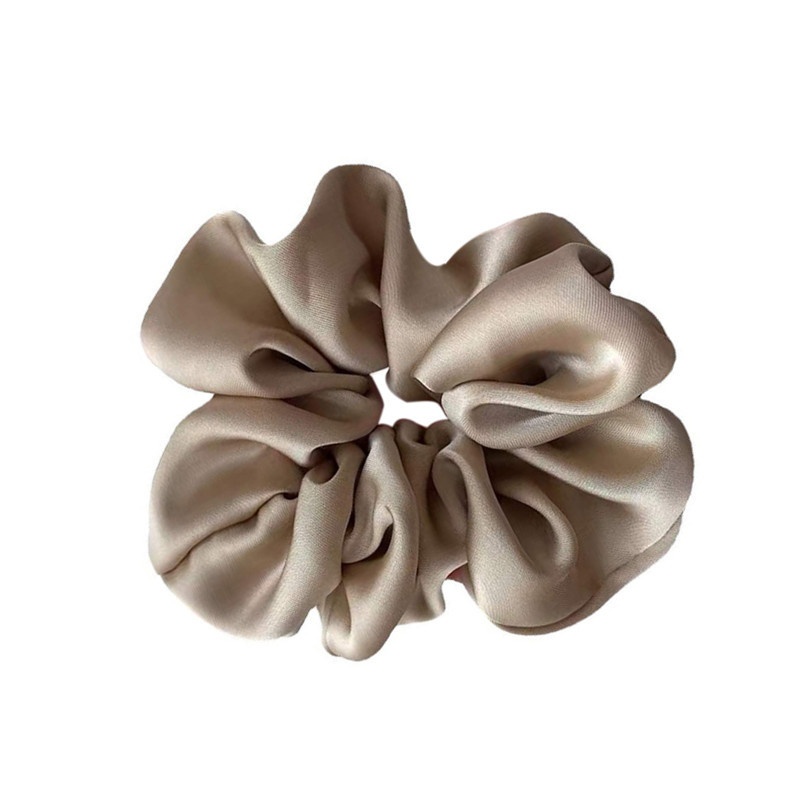 Women's Premium Satin Scrunchie Elegant Hair Tie Basic Solid Colors