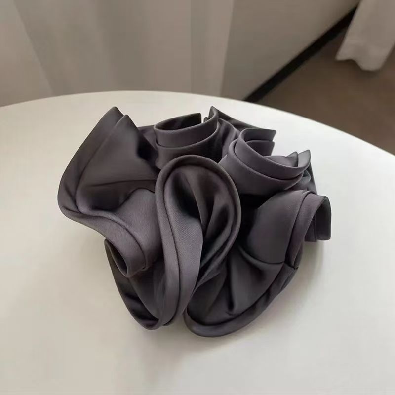 Women's Retro Silk Satin Daily Travel Hair Scrunchie Solid Color