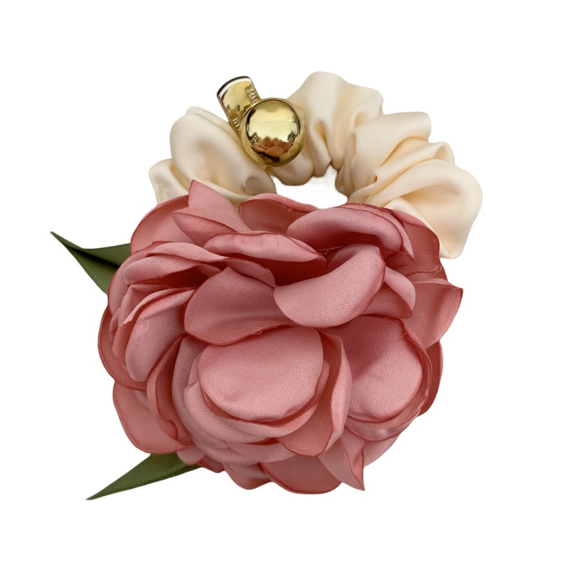 Women's Elegant Daily Cloth Hair Tie Retro Mountain Rose Flower