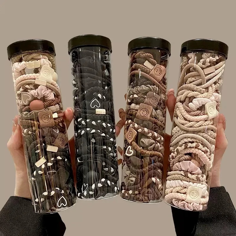 Women's High Stretch Rubber Daily Ponytail Hair Ring Simple Solid