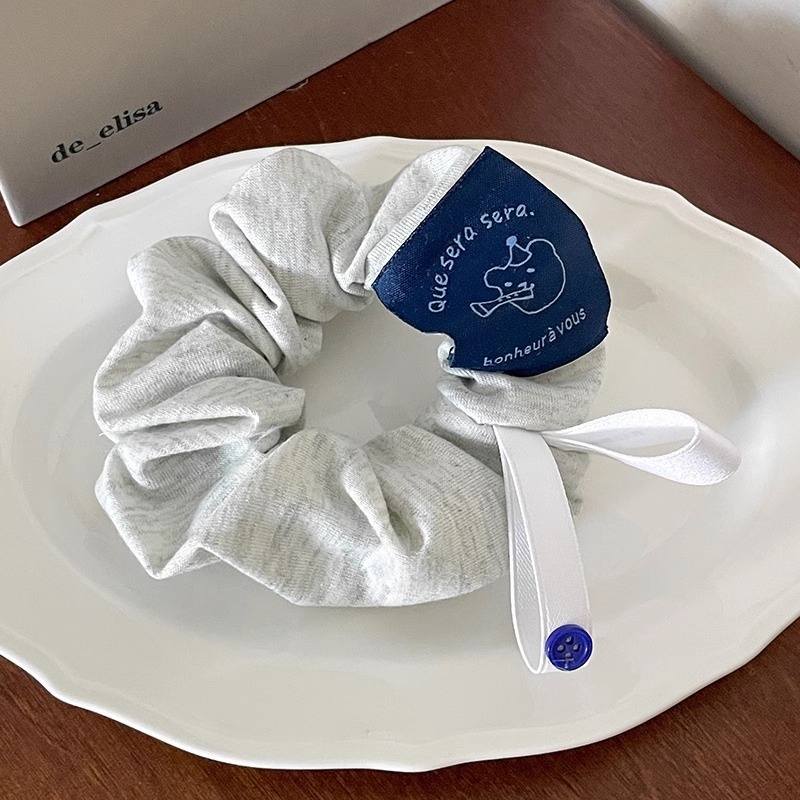 Women's Sweet Bun Scrunchie Hair Tie Multi-layer Lace Knit Cloth