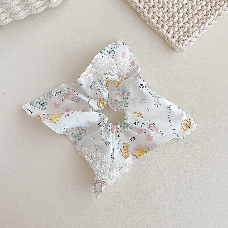 Women's Sweet Holiday Cloth Hair Tie Floral Butterfly Bowknot