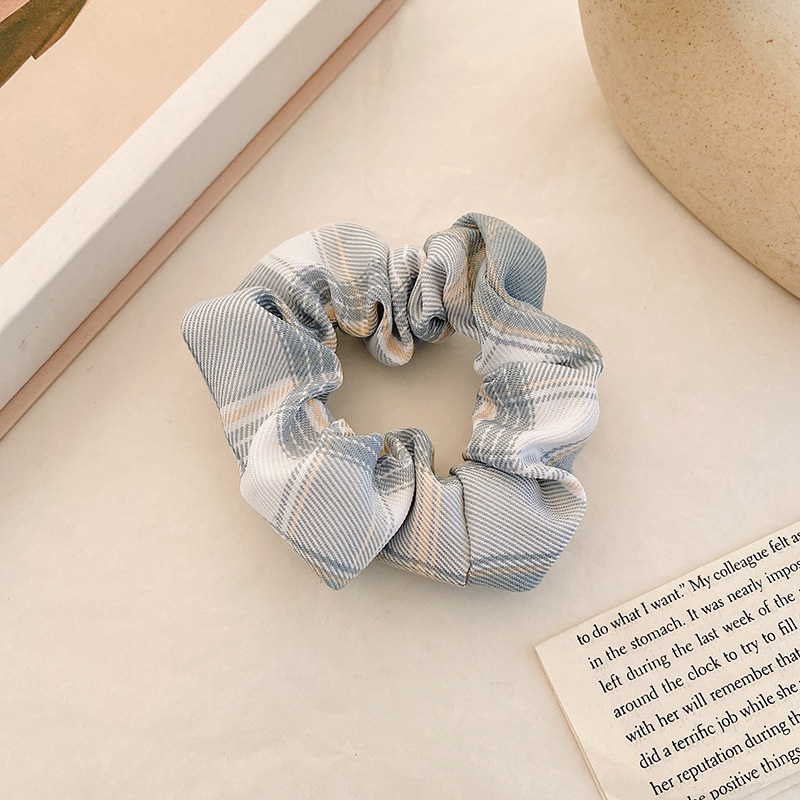 Women Daily Oversized High Elastic Lace Hair Scrunchie Elegant Floral