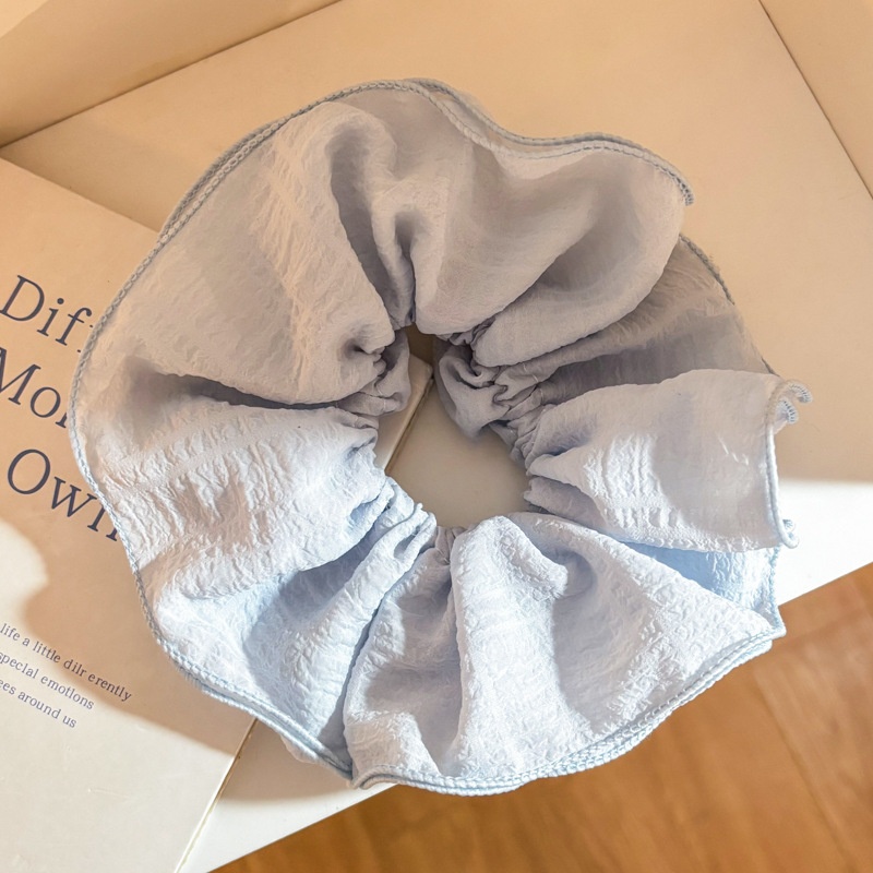 Women Daily Oversized High Elastic Lace Hair Scrunchie Elegant Floral