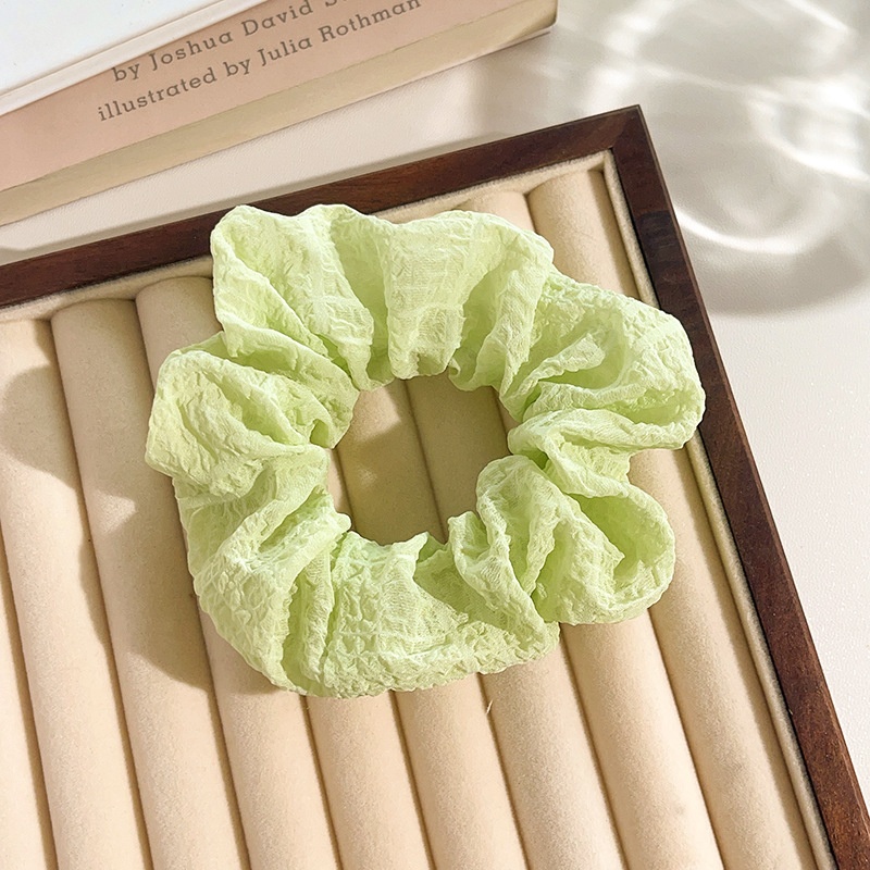 Women's Daily Sweet Rib-Knit Lace Hair Tie Solid Flower Lattice