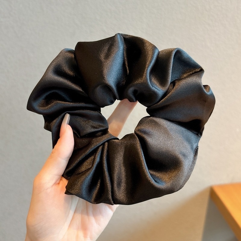 Women's Cloth Lace Scarf Scrunchie Daily Hair Tie Spring Tulip Floral