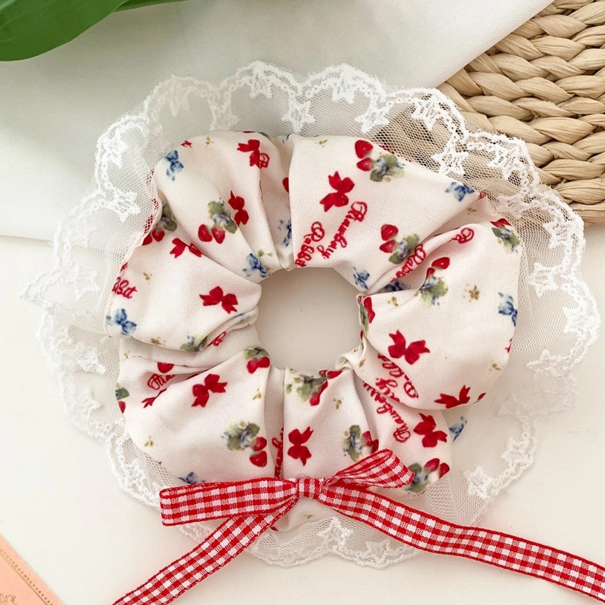 Women's Sweet Casual Lace Hair Tie Animal Stripe Floral Print