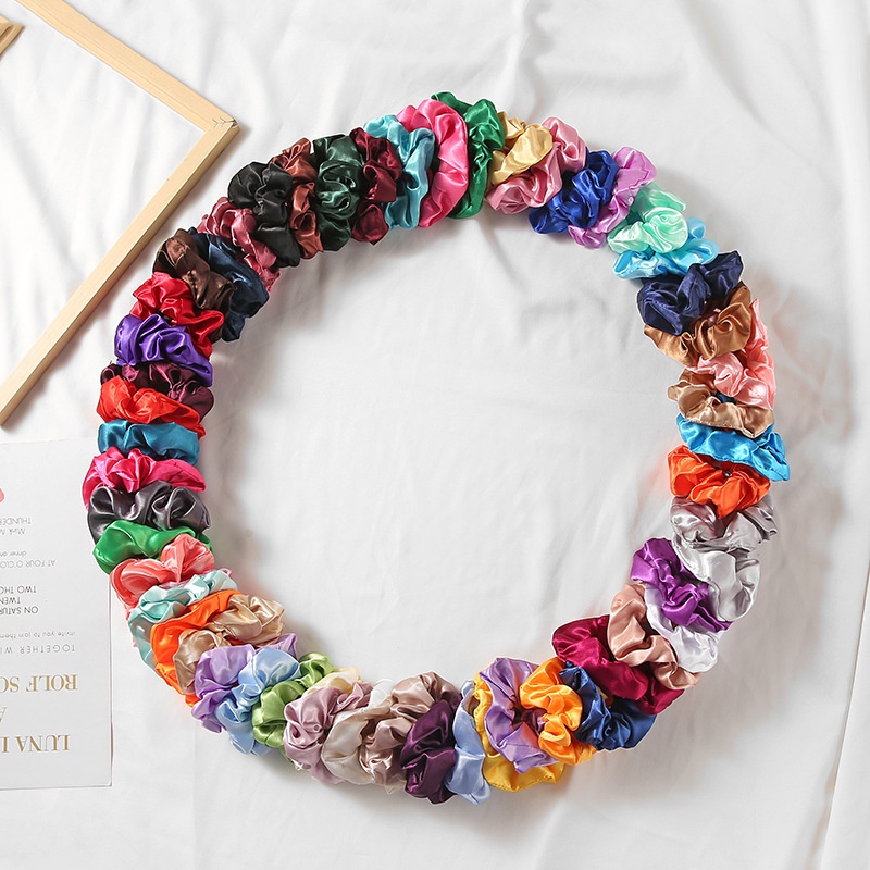 Women's Simple Retro Silk Hair Tie for Daily Holiday Solid Color