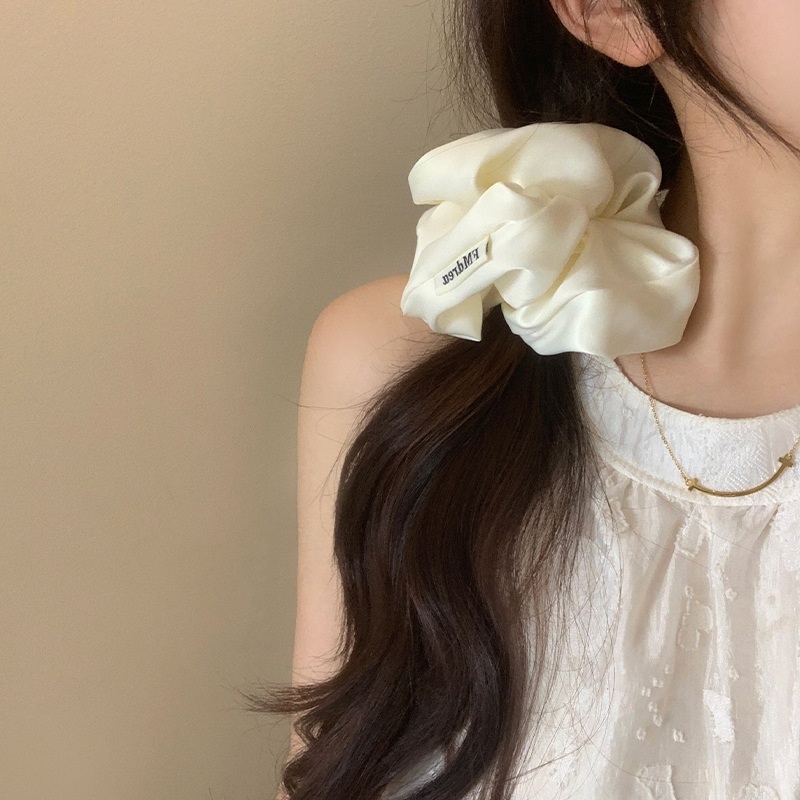 Women's French Retro Satin Scrunchie All-match Hair Tie Polka Dot